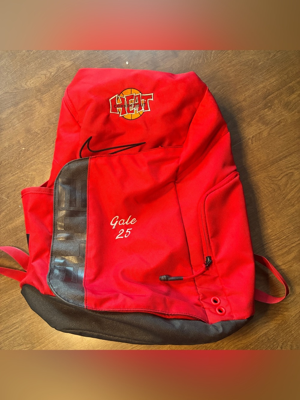 Nike Elite Pro Hoops Backpack Red Black-32L Connecticut Sun Gale #25